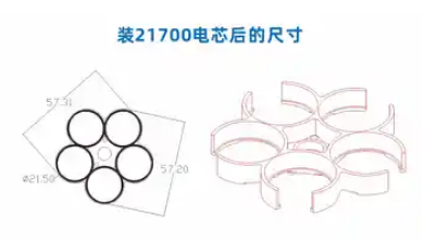 21700 5x diameter